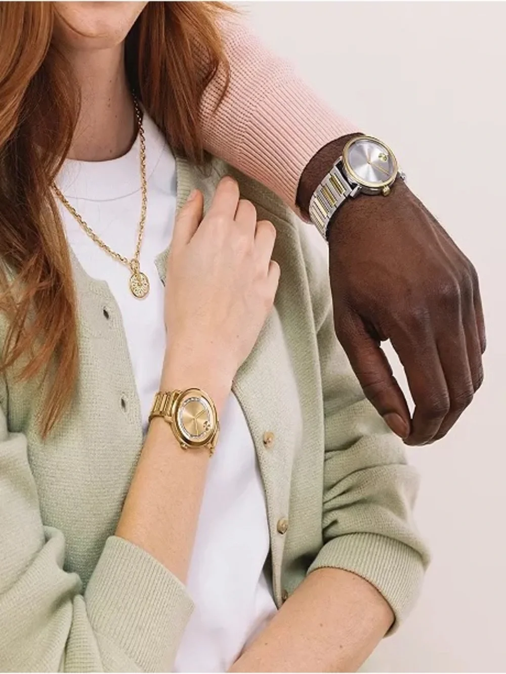 Movado Two-Tone Silver and Gold Bracelet Watch